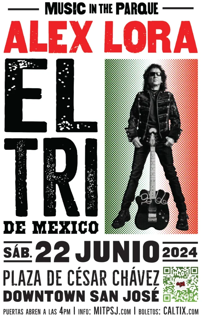 Music in the Park poster for El Tri 2024