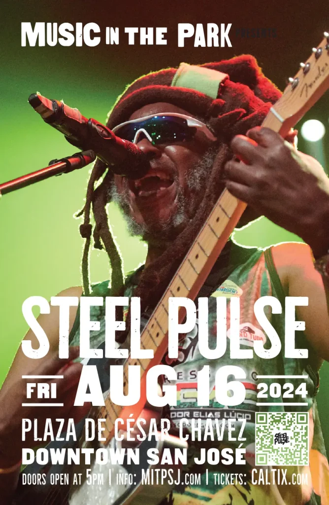 Music in the Park poster for Steel Pulse 2024